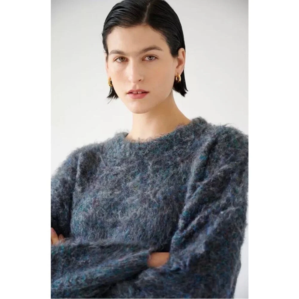 Velvet Jenny Graham Valencia relaxed Pullover Crew Neck Sweater oversized - Picture 2 of 7